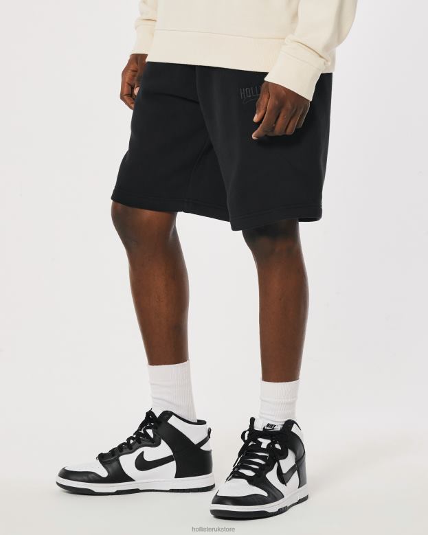 Bottoms Hollister Men Fleece Logo Shorts 9\\ 488201370 Black
